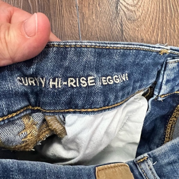 American Eagle curvy hi-rise jegging SZ 4 - Picture 5 of 6